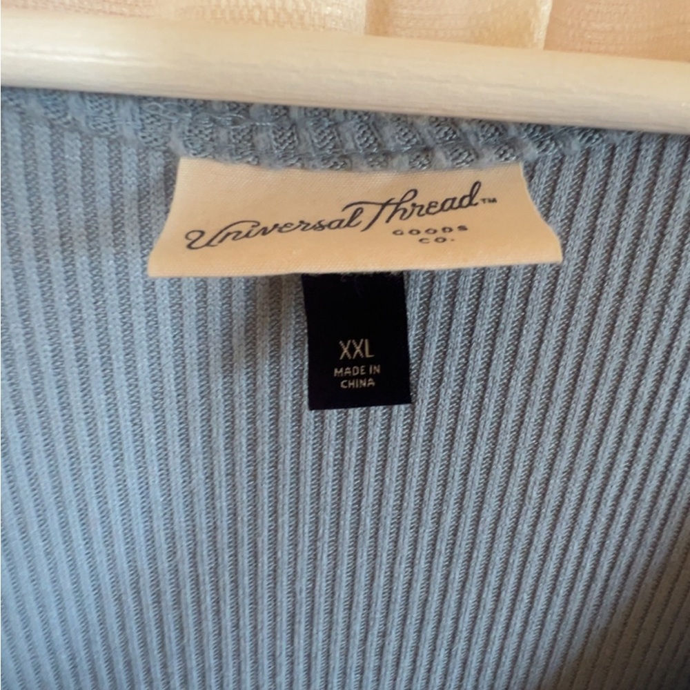 Universal Thread Slate Blue Ribbed Tank Maxi Dress - Picture 2 of 2